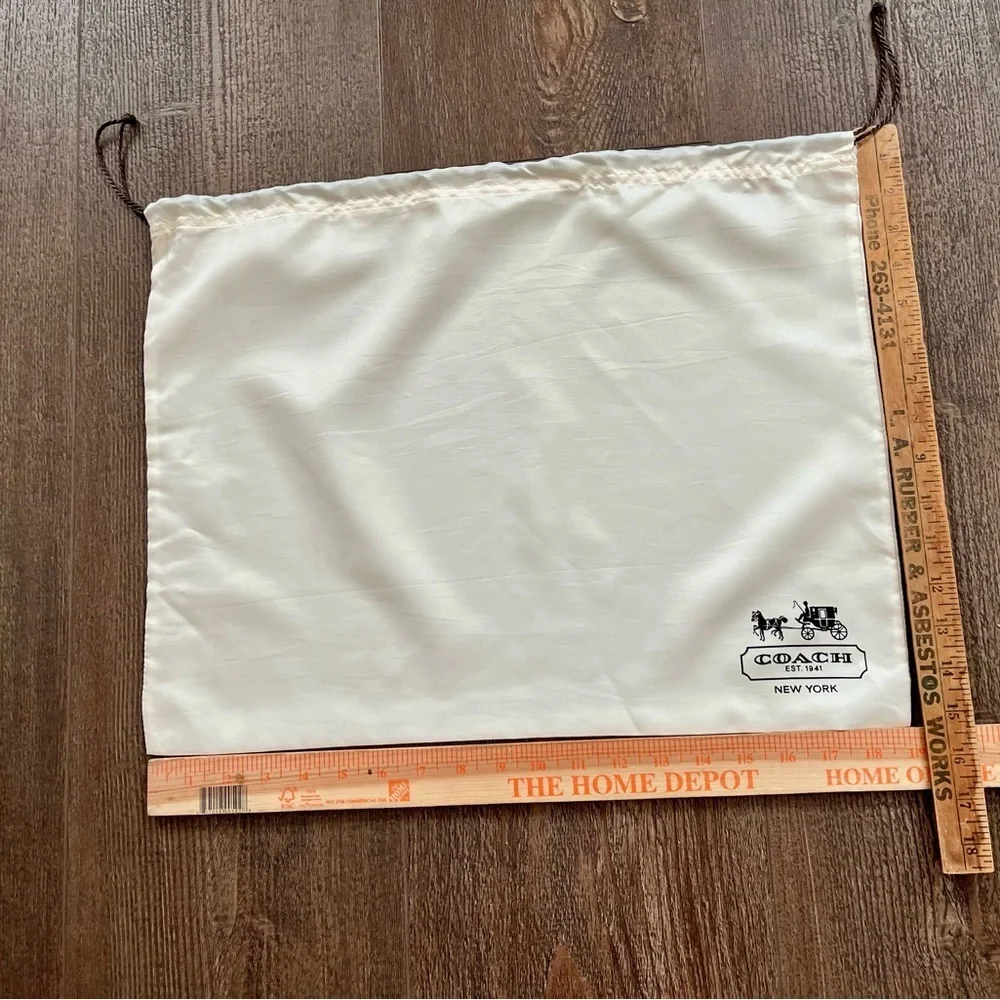 Coach Ivory Storage Pouch 15/19 inches